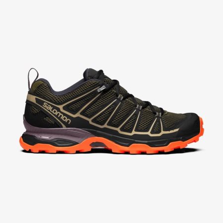 Salomon X-ULTRA Mens Sneakers Olive/Black UK IQPD